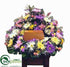 Silk Plants Direct Daisy Cremation Urn - Pink Purple - Pack of 1