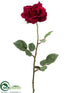 Silk Plants Direct Large Rose Spray - Burgundy - Pack of 12