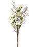 Silk Plants Direct Dogwood, Twig Bundle - White Green - Pack of 8