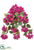 Silk Plants Direct Bougainvillea Hanging Bush - Red - Pack of 6