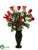 Vase of Roses - Red - Pack of 1