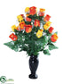 Silk Plants Direct Vase of Roses - Assorted - Pack of 1