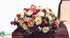 Silk Plants Direct Rose, Daisy Casket Spray - Red Cream - Pack of 1