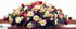 Silk Plants Direct Rose, Daisy Full Lid Casket Spray - Red Cream - Pack of 1