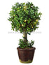 Silk Plants Direct Boxwood Ball Topiary with Lights - Green - Pack of 2