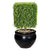 Silk Plants Direct Boxwood Cube Tree - Green - Pack of 1
