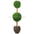 Silk Plants Direct Boxwood Double Ball Topiary - Green - Pack of 1