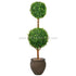 Silk Plants Direct Boxwood Double Ball Topiary - Green - Pack of 1