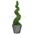 Silk Plants Direct Boxwood Spiral Topiary - Green - Pack of 1