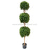 Silk Plants Direct Boxwood Triple Ball Tree - Green - Pack of 1