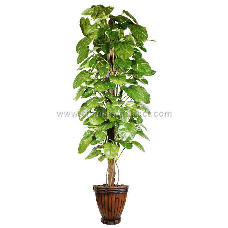 faux money plant Artificial Giant Pothos Pole Plants | Silk Pothos Plant | Faux Pothos Pole Plant
