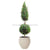 Silk Plants Direct Italian Cypress Topiary - Green - Pack of 1