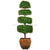 Silk Plants Direct Layered Boxwood Topiary - Green - Pack of 1
