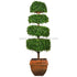 Silk Plants Direct Layered Boxwood Topiary - Green - Pack of 1