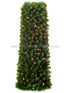 Silk Plants Direct Lighted Cone Topiary Tree - Green - Pack of 1