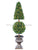 Lighted Fir Cone Topiary Ball Tree - Green - Pack of 1