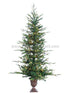 Silk Plants Direct Lighted Fir Tree - Green - Pack of 1