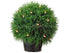 Silk Plants Direct Lighted Topiary Ball Cedar - Green - Pack of 2