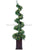 Lighted Topiary Spiral Tree Snowed - Green Snow - Pack of 1