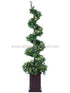 Silk Plants Direct Lighted Topiary Spiral Tree Snowed - Green Snow - Pack of 1