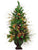 Pre Lit Pine Tree w/ Glittered Pine Cones - Gold - Pack of 1