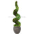 Silk Plants Direct Spiral Cypress Tree - Green - Pack of 1