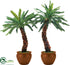 Silk Plants Direct Outdoor Date Palm Tree Deluxe - Green - Pack of 1