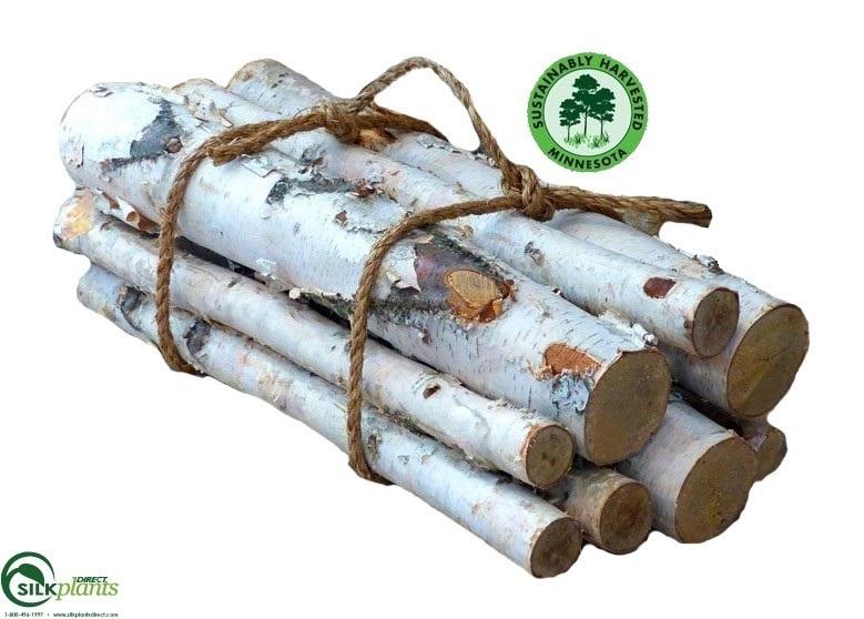 Artificial Birch Logs, Artificial Fireplace Logs