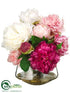 Silk Plants Direct Peony - Pink Cream - Pack of 1