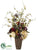 Hydrangea, Berry, Lace Bud - Mustard Burgundy - Pack of 1